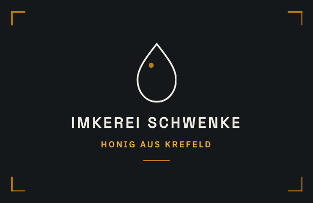 Visitenkarte Konzept ③ Goldtropfen – Vorderseite